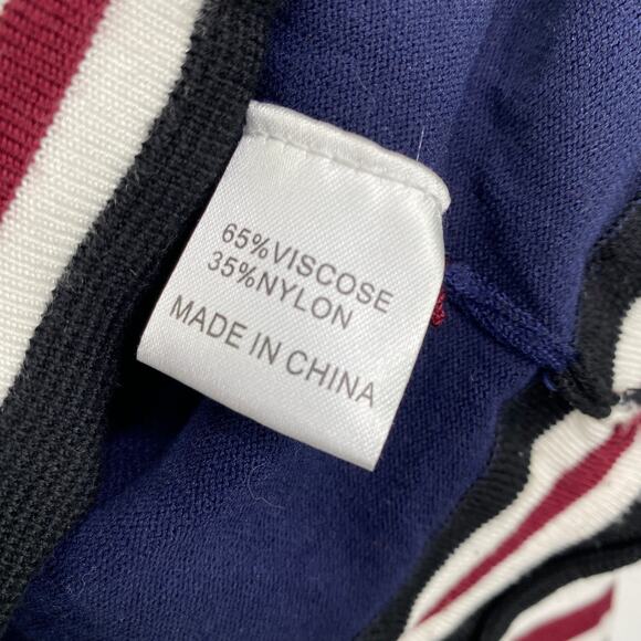 LF Seek The Label Burgundy Navy Black Crop Jacket Women's Size Medium M NWT - Picture 7 of 8